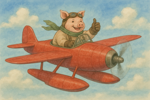 ブタの飛行艇