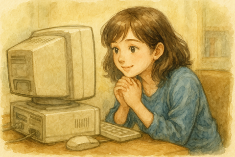 モニターにくぎ付け