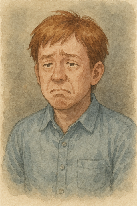 茶髪の40代男性