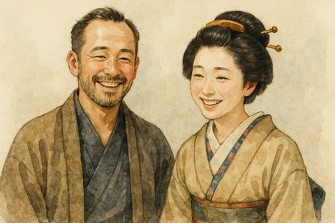 オシャレな男性と女性