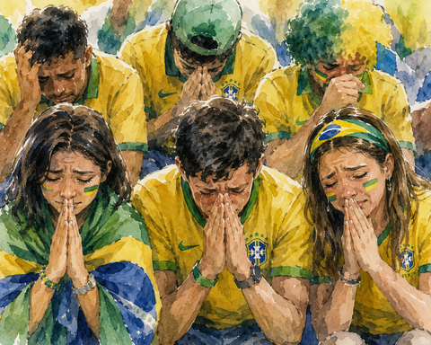 あやまるブラジル人サッカーファン