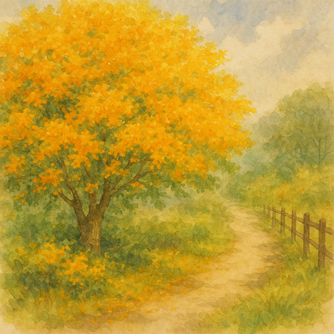 金木犀が綺麗な風景