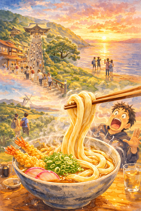 香川県の観光とグルメ