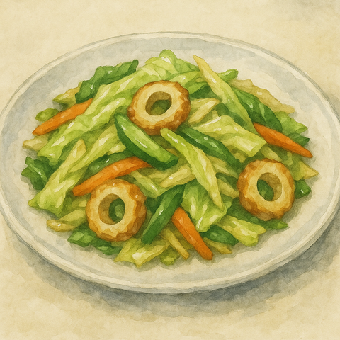 ちくわ入り野菜炒め
