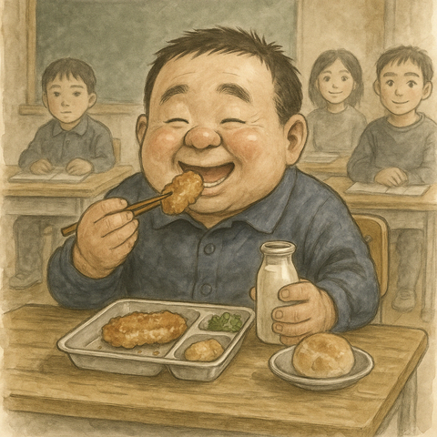 まるやまくんだけ早めの給食