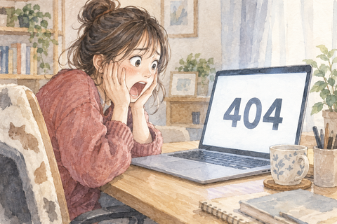 404エラーのパソコン