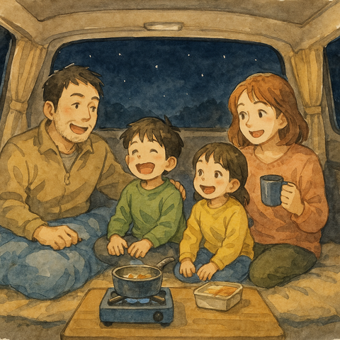 家族で楽しい車中泊