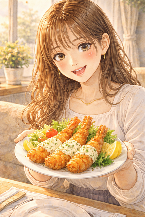 タルタルエビフライ