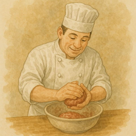 ハンバーグづくり