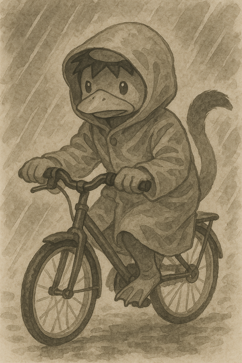 カッパを着るカッパ