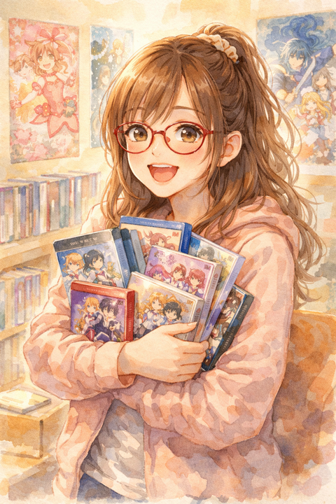 アニメDVD集めが趣味のオタク女子