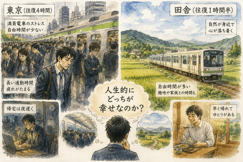 通勤東京田舎人生