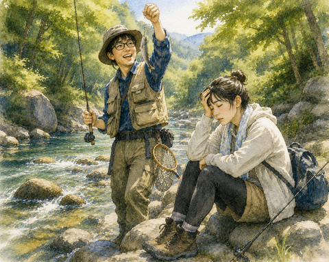 渓流釣りが趣味