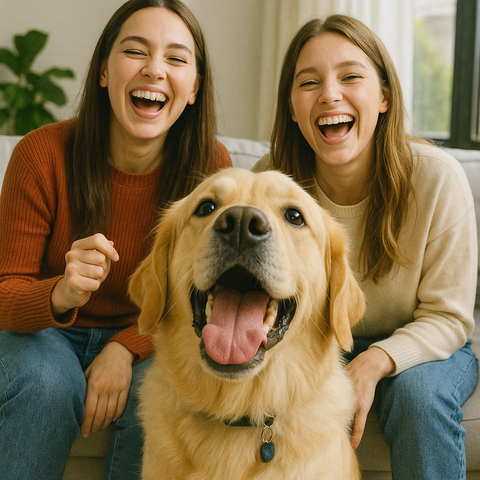 20代娘たちと犬
