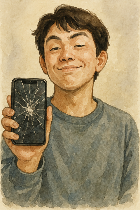 ダメージスマホ