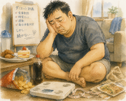 ダイエットに疲れた男