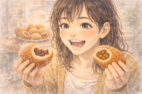 カレーパンとあんドーナツが好きな女性