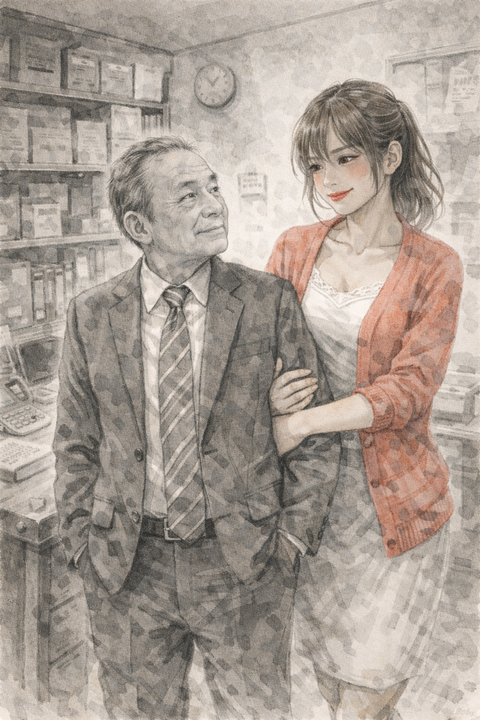 会社の小さな社長と娘