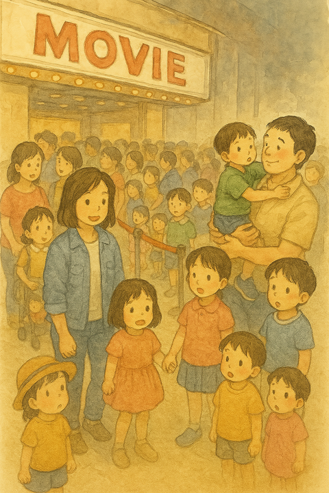 混雑する映画館