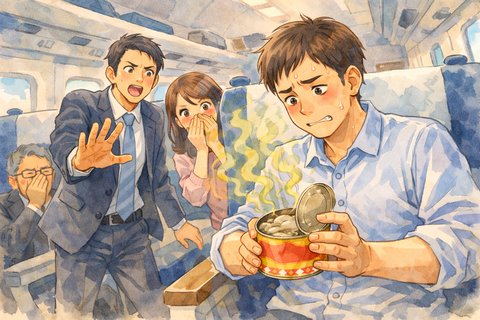 新幹線でシュールストレミング