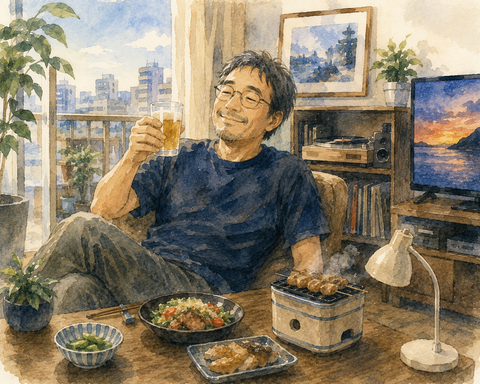 おひとり様生活満喫男性