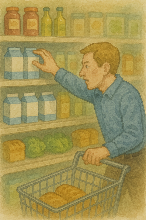 スーパーで買い物