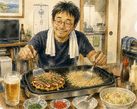 ホットプレートお好み焼きもんじゃ男性