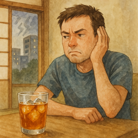 冷えた麦茶