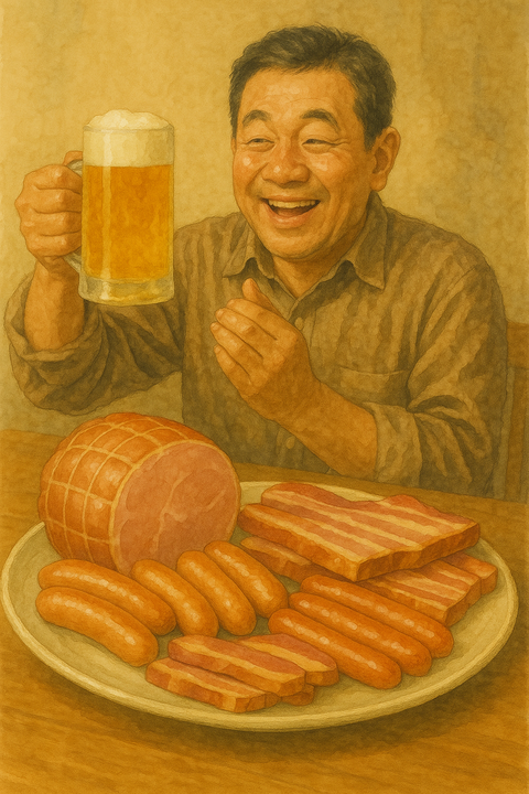 ハムベーコンウインナービール