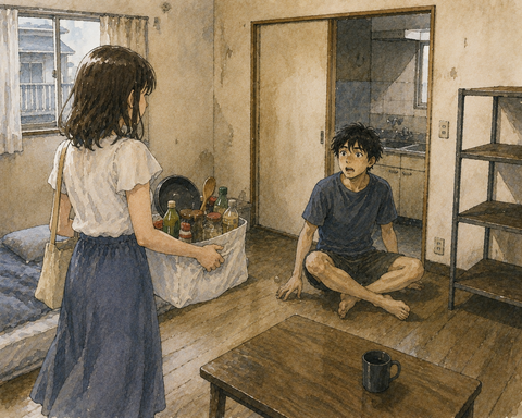 調理道具とか調味料が一切ない彼氏の部屋