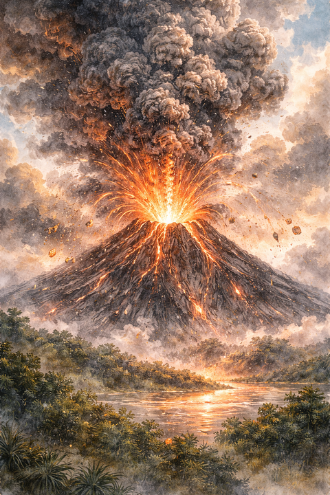 火山の爆発