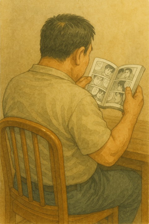 漫画を世中年男性