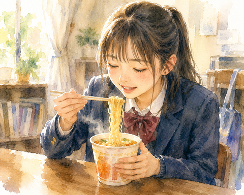 カップラーメン女子高生