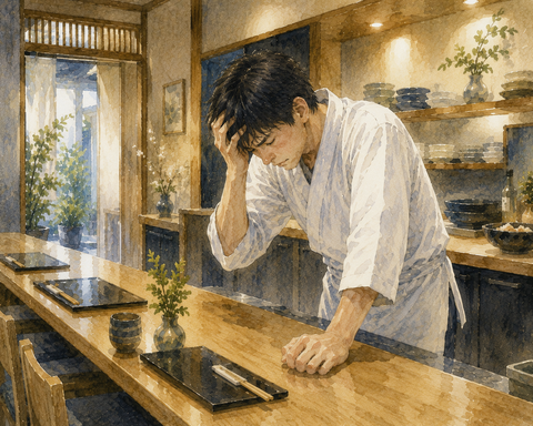 経営難の和食店店主