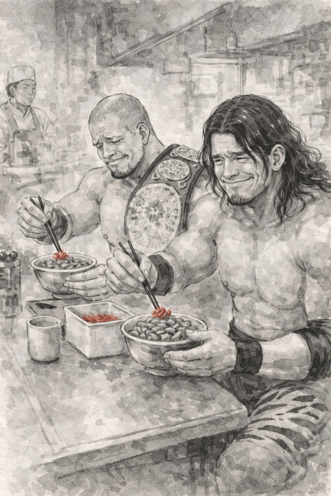 炎上して紅しょうがの量を減らすプロレスラー