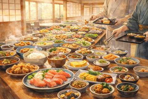 豪華なバイキング