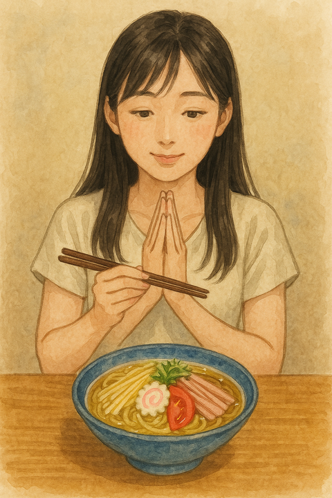 冷やしラーメンいただきます