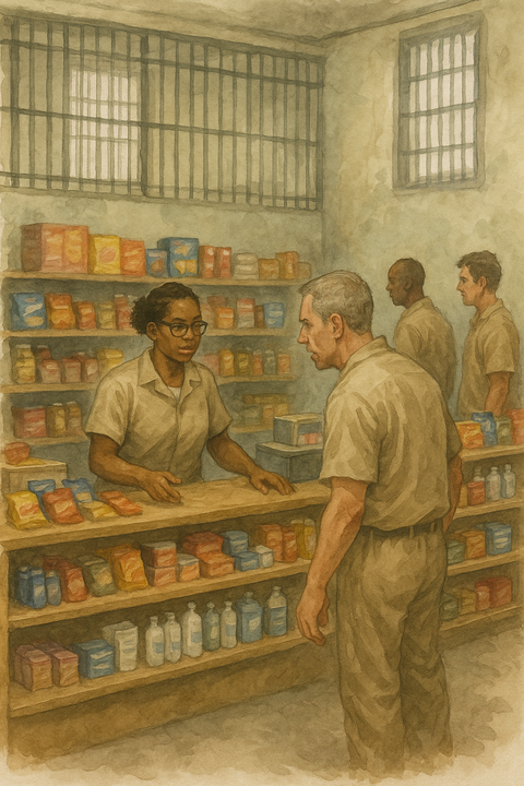 刑務所内にできた商店