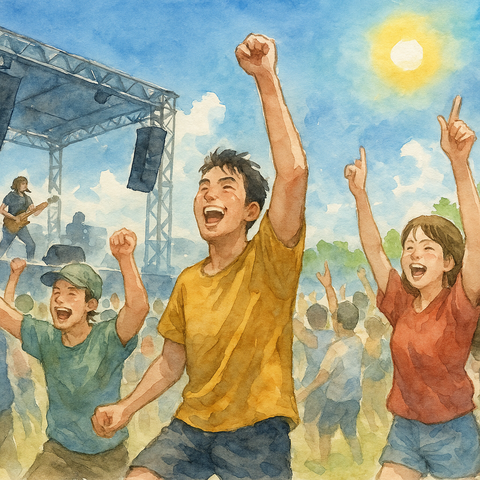 真夏のロックフェス