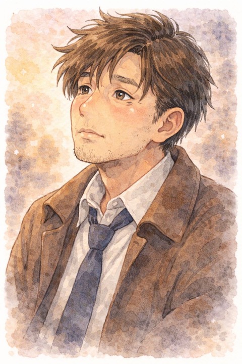 哀愁を感じる男性