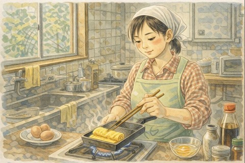 母親のたまご焼き