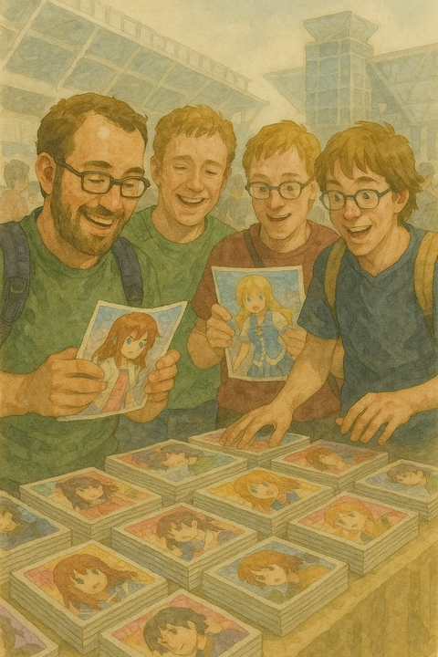 コミケを楽しむオタクの外国人たち