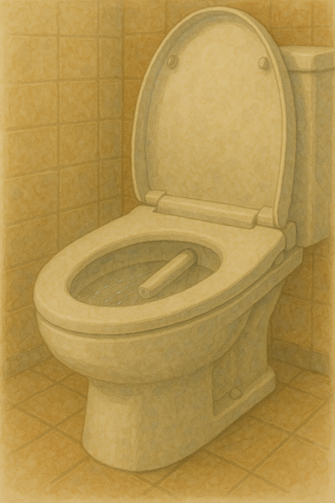 ノズルが出てきているシャワートイレ