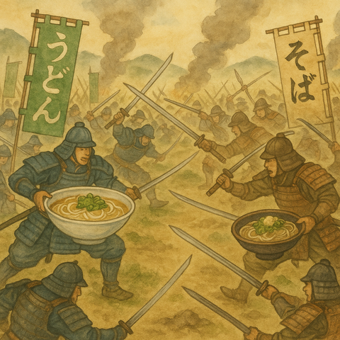 うどん派とそば派の戦い