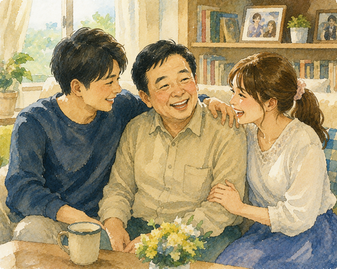 夫婦の可愛い父親
