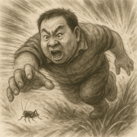 丸山さんのコオロギダッシュ