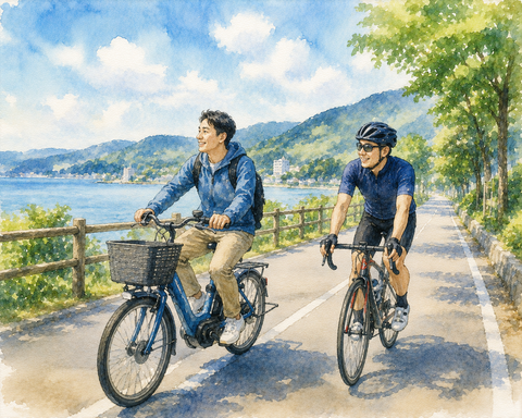 電動アシスト自転車とロードバイク