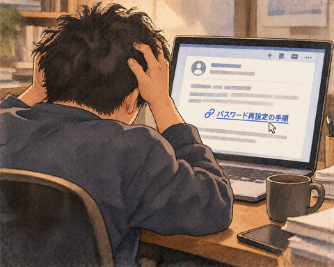 パスワード再設定の手順メール