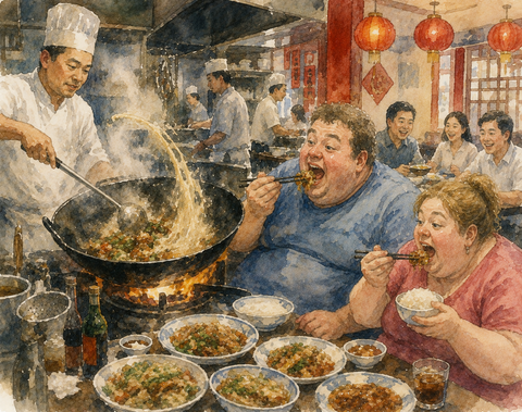 中国人は中華料理欧米人
