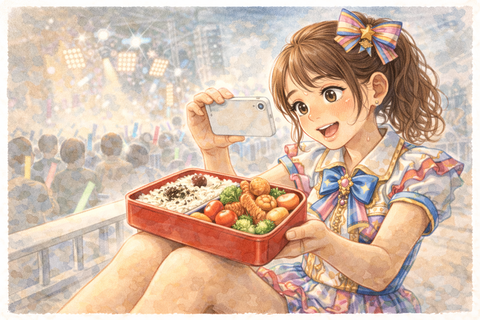 アイドルのランチタイム